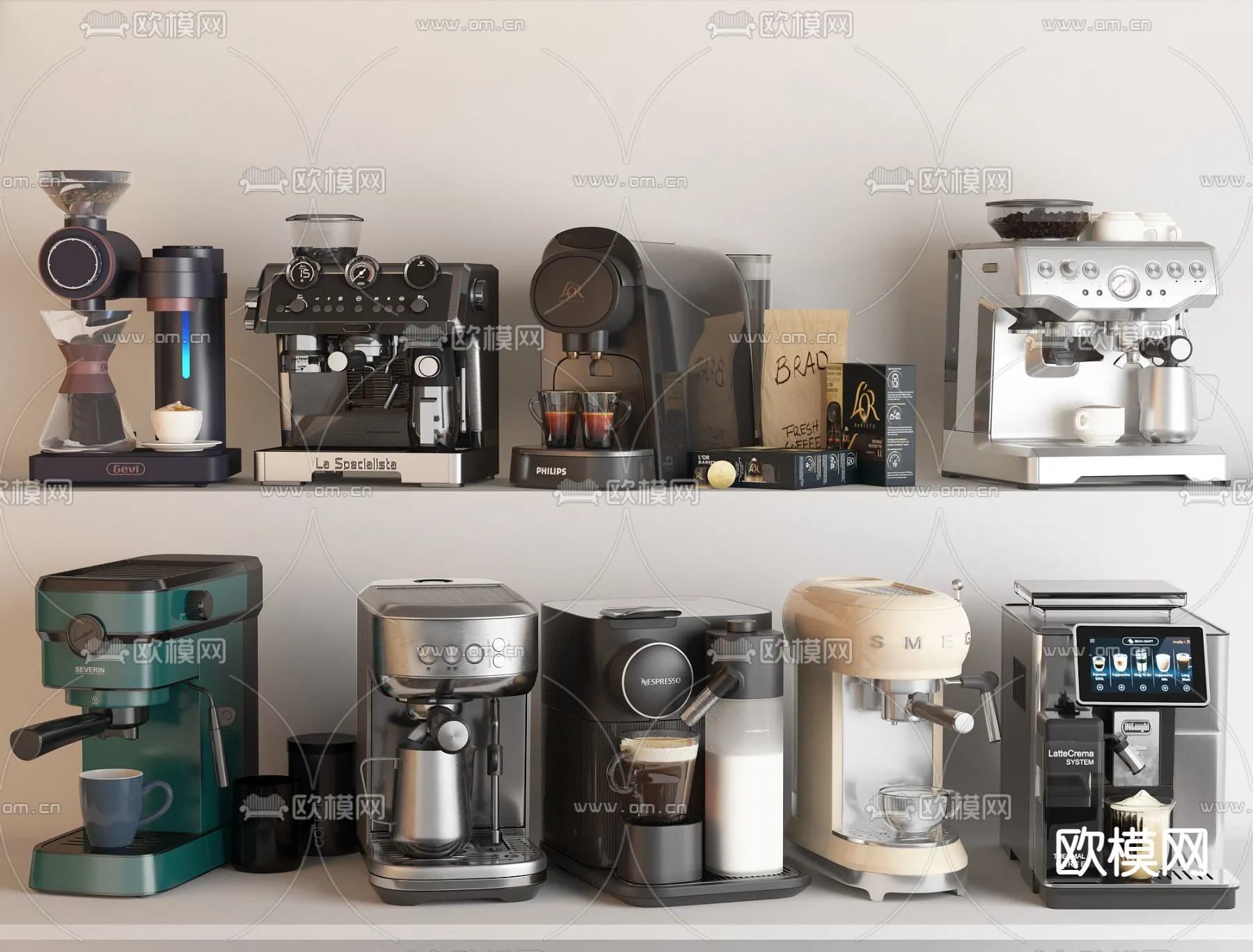 Kitchen Appliances for Interior Design - 3DS Max Models - 002