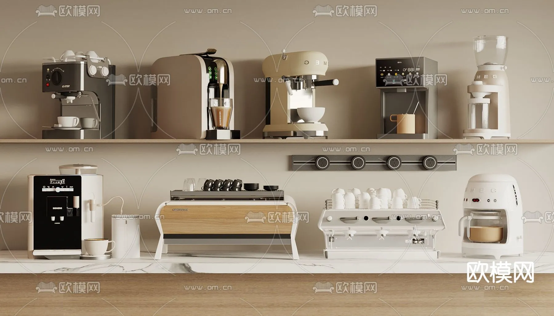 Kitchen Appliances for Interior Design - 3DS Max Models - 004
