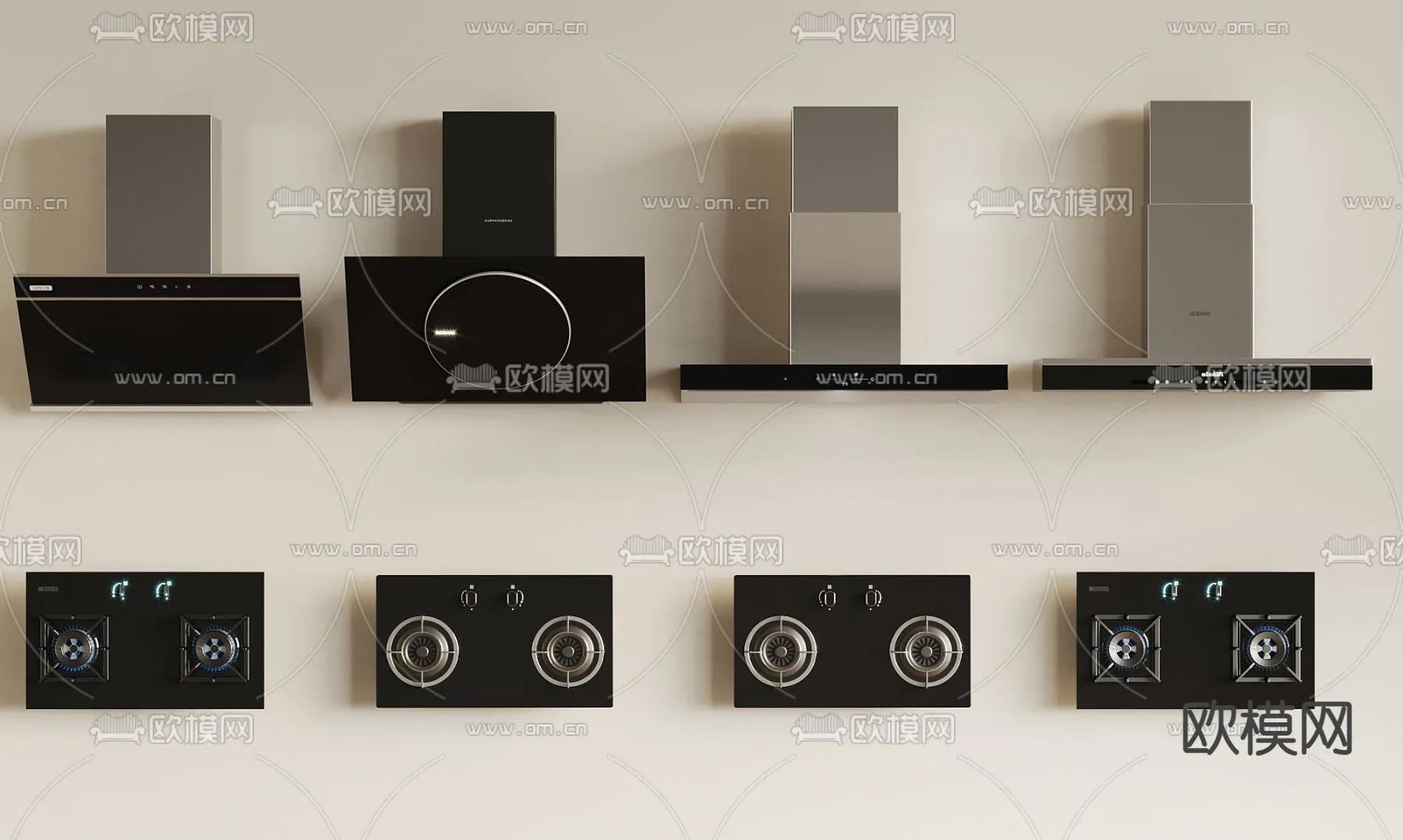 Kitchen Appliances for Interior Design - 3DS Max Models - 006