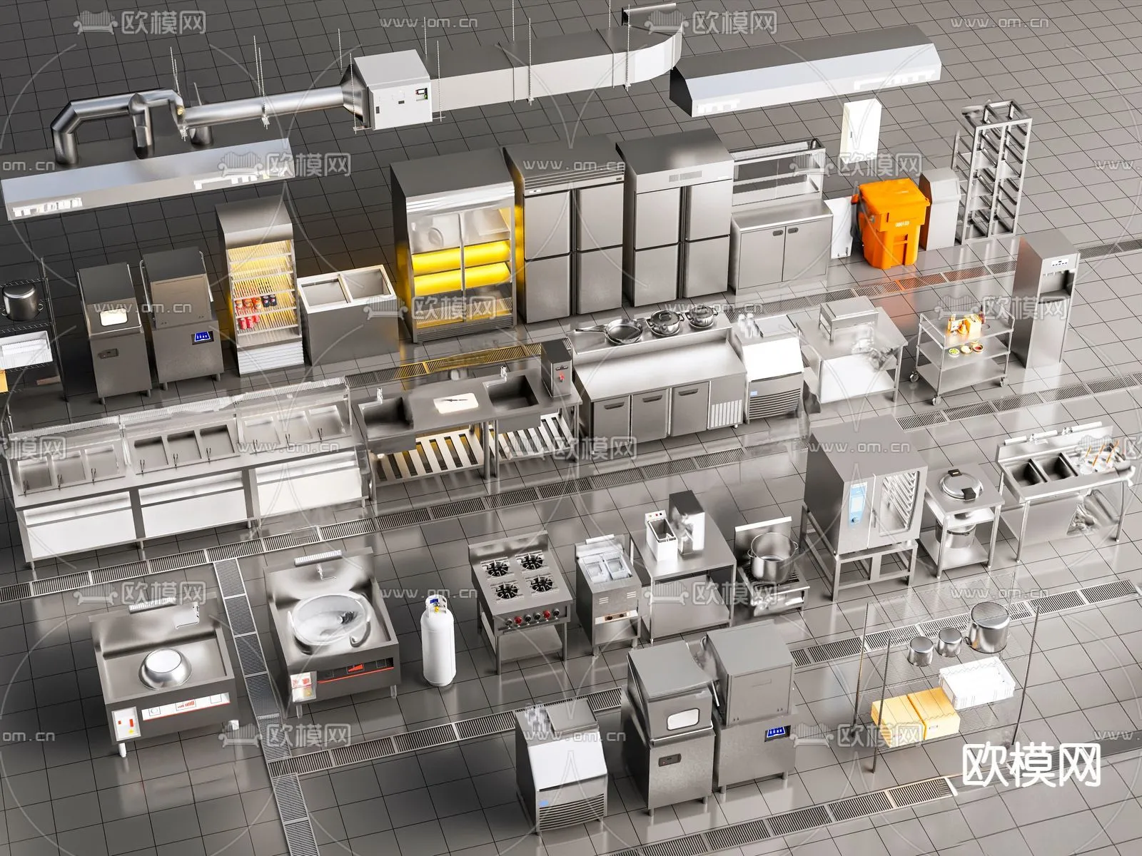 Kitchen Appliances for Interior Design - 3DS Max Models - 008