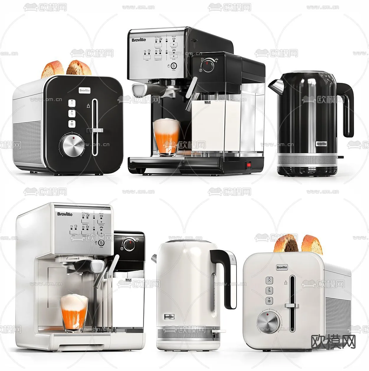 Kitchen Appliances for Interior Design - 3DS Max Models - 009