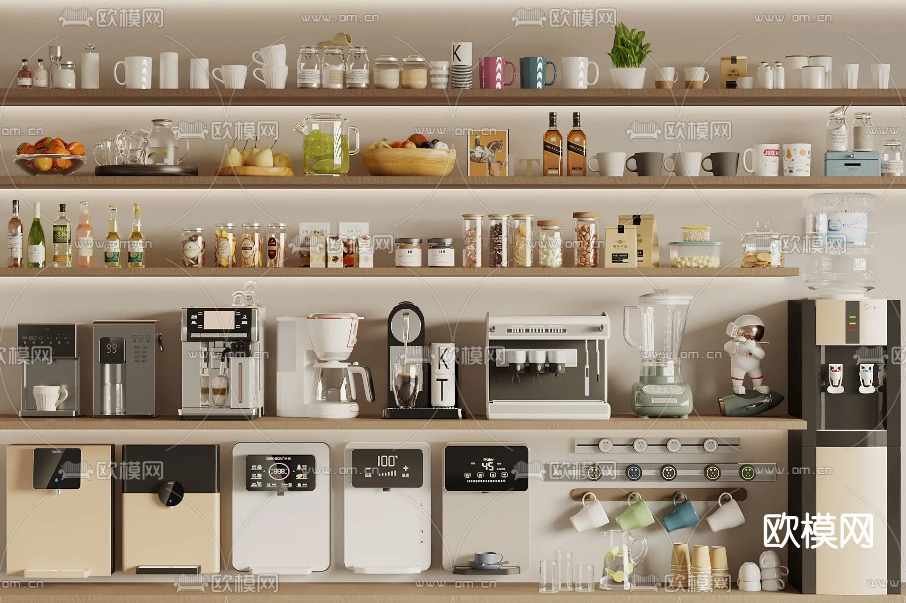 Kitchen Appliances for Interior Design - 3DS Max Models - 012