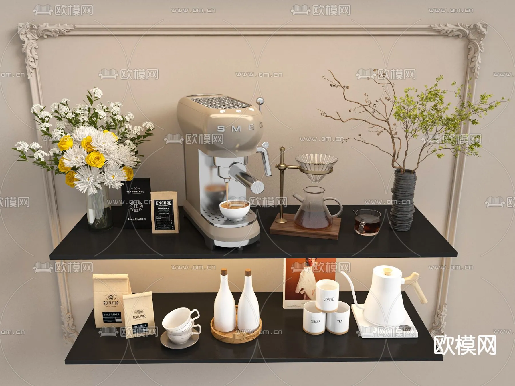 Kitchen Appliances for Interior Design - 3DS Max Models - 035