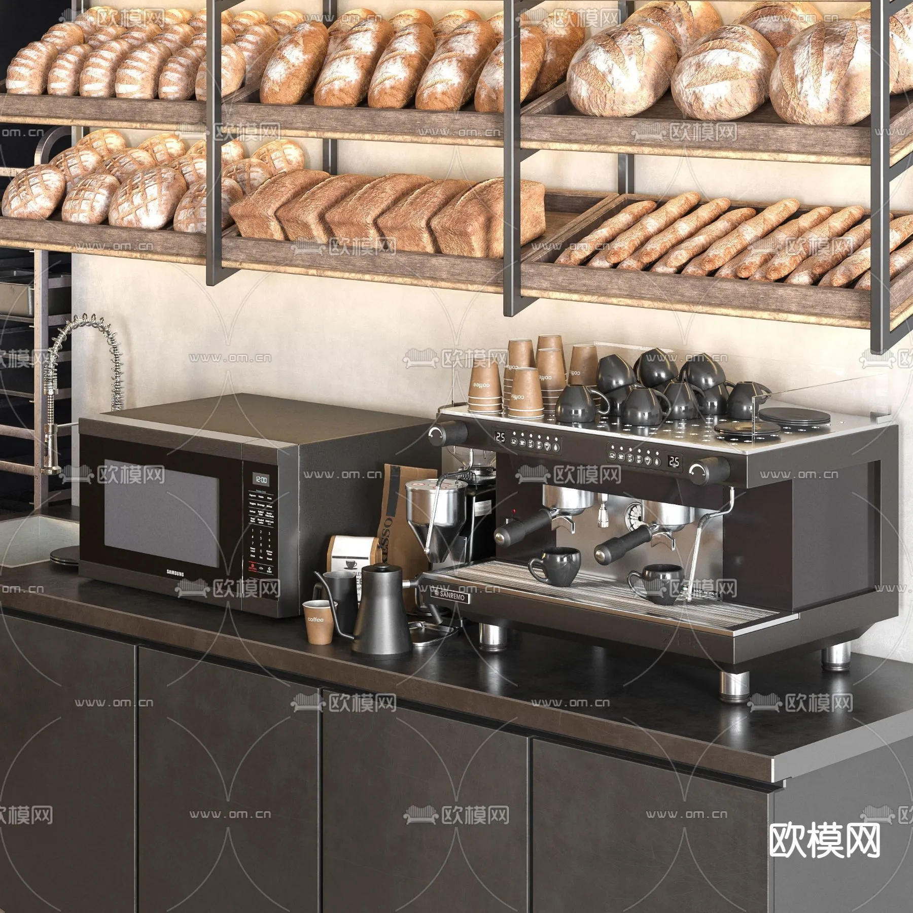 Kitchen Appliances for Interior Design - 3DS Max Models - 036