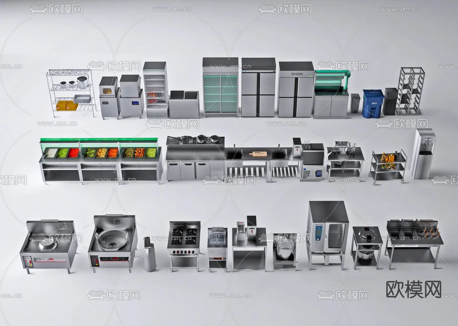 Kitchen Appliances for Interior Design - 3DS Max Models - 037