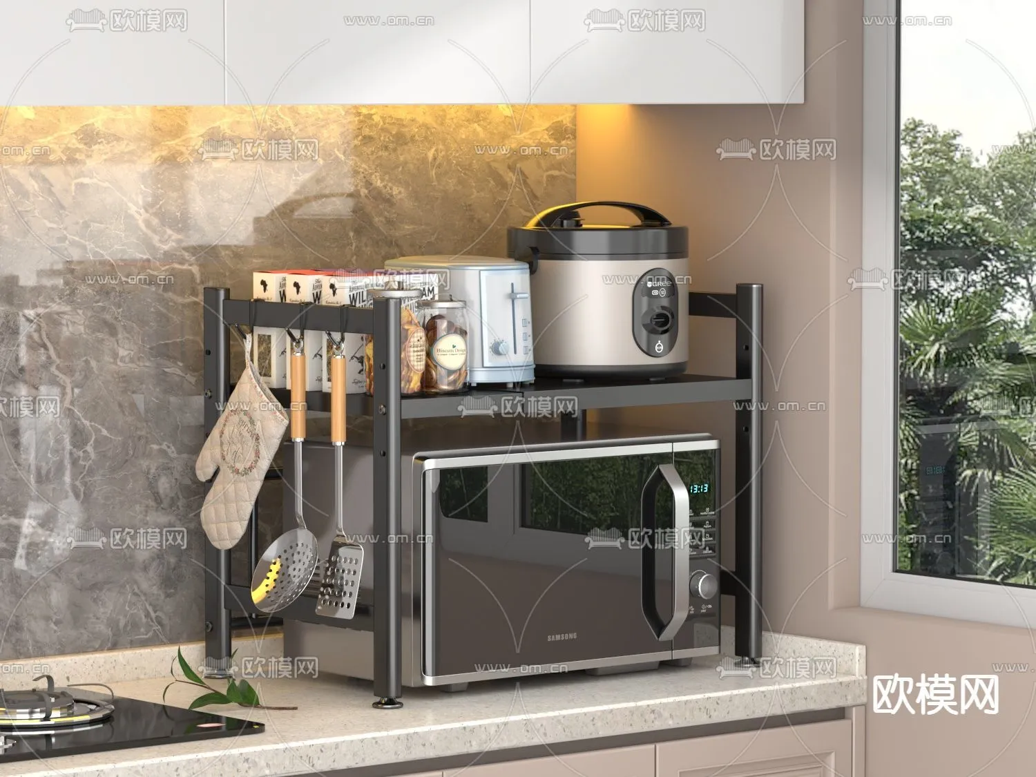 Kitchen Appliances for Interior Design - 3DS Max Models - 038