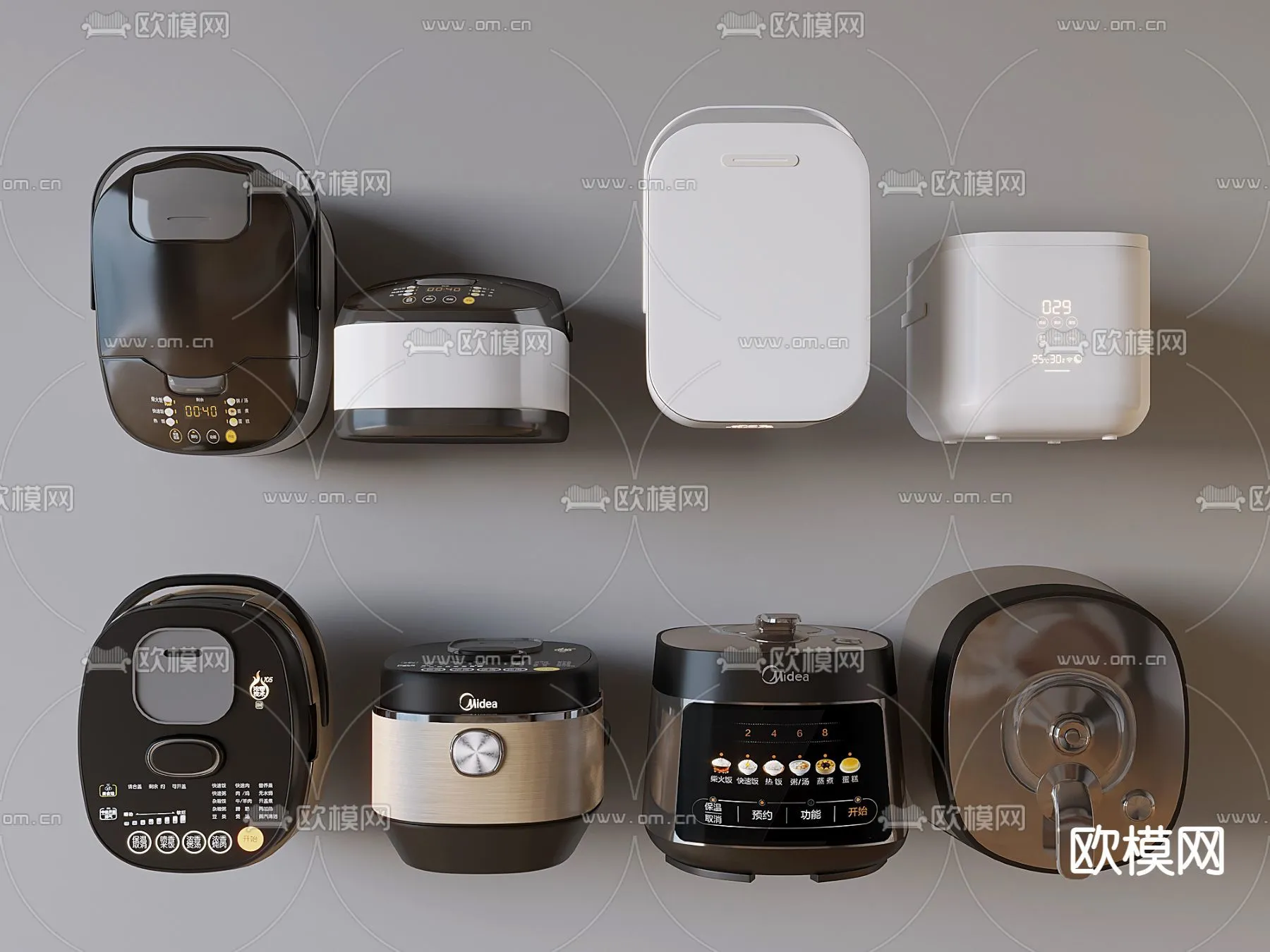 Kitchen Appliances for Interior Design - 3DS Max Models - 040