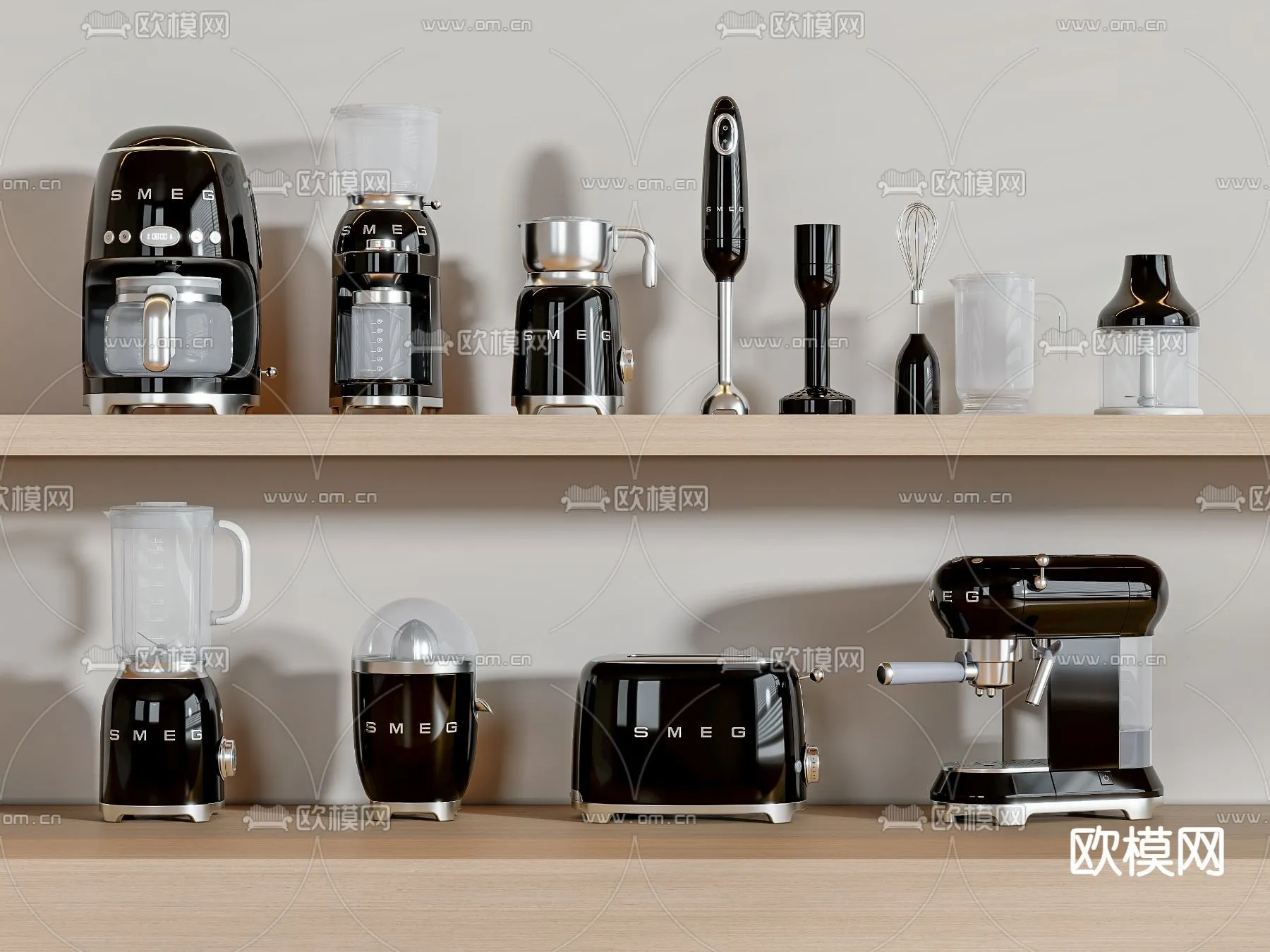 Kitchen Appliances for Interior Design - 3DS Max Models - 044