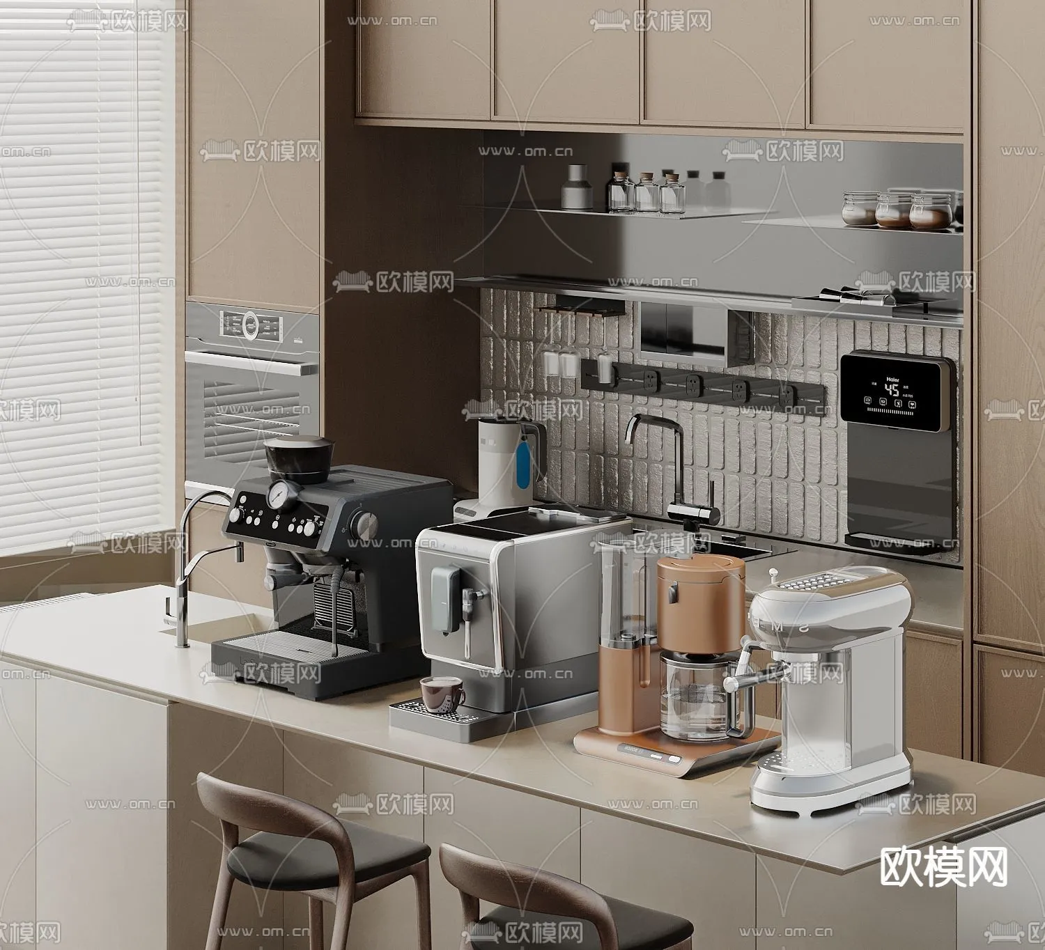 Kitchen Appliances for Interior Design - 3DS Max Models - 047