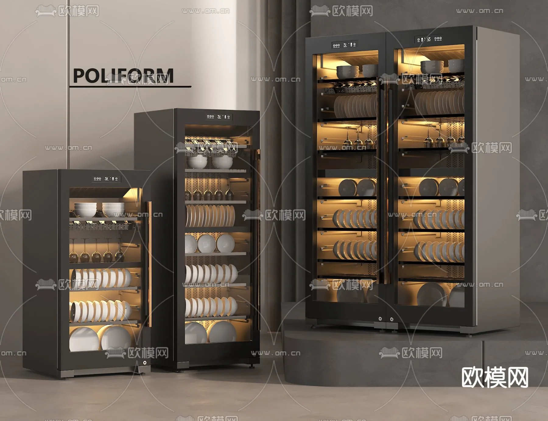 Kitchen Appliances for Interior Design - 3DS Max Models - 048