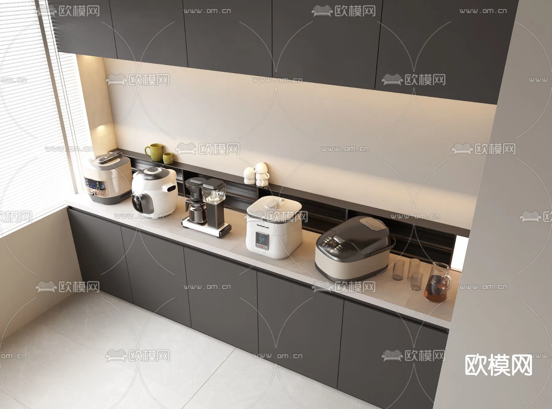Kitchen Appliances for Interior Design - 3DS Max Models - 055