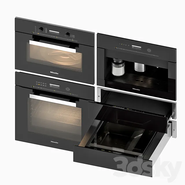 Kitchen appliances Miele 3DModel