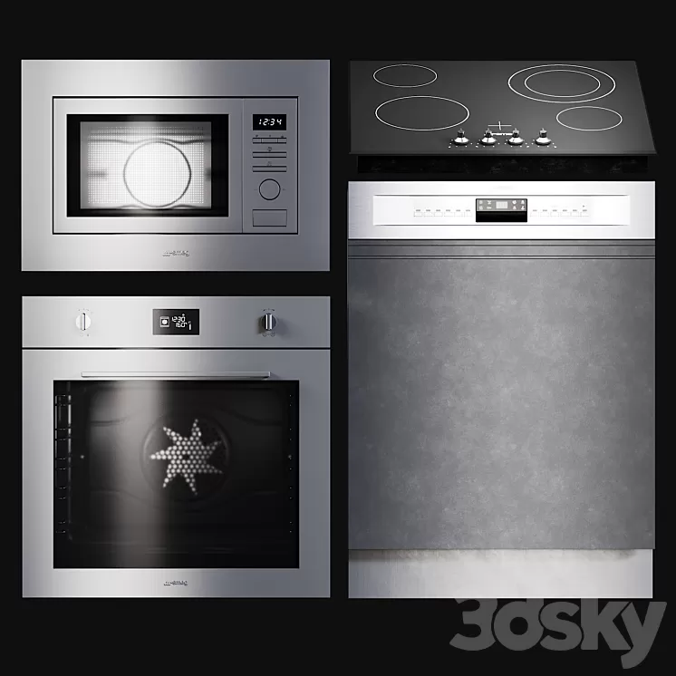 Kitchen Appliances Selezione 3D Model