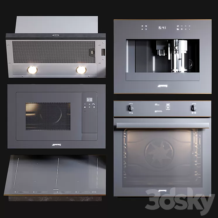 Kitchen Appliances Smeg Dolce Stil Novo 3D Model