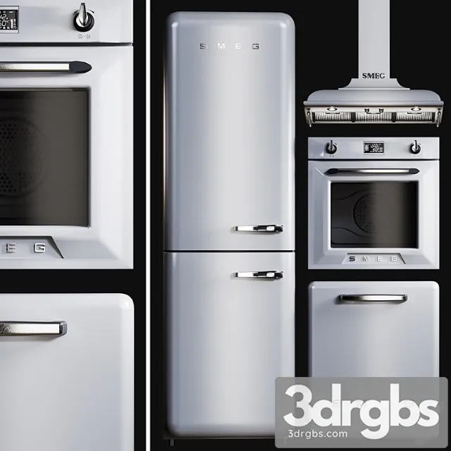 Kitchen Appliances Smeg Victoria 3D Model Free