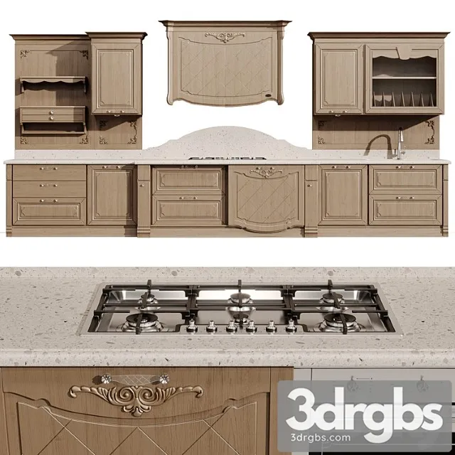 Kitchen Arcari Capri 1 3D Model Free