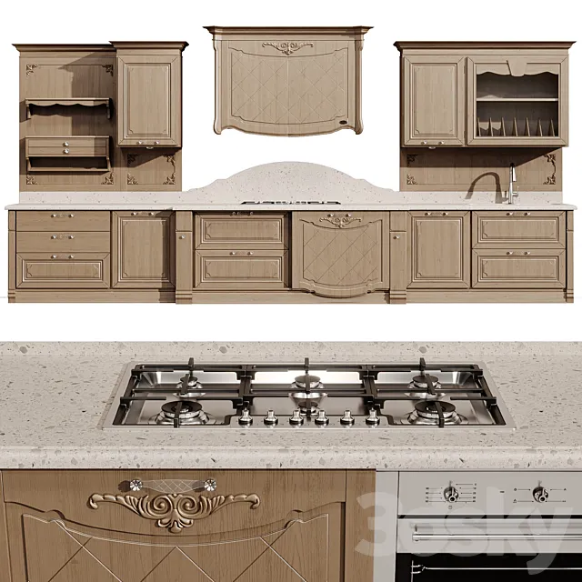 KITCHEN ARCARI CAPRI 3D Model