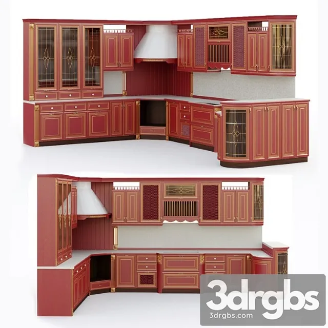Kitchen Array 3D Model Free