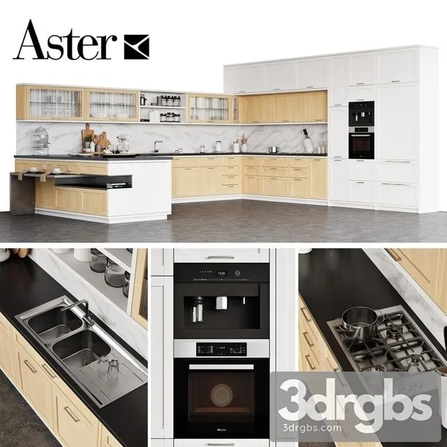 Kitchen Aster Cucine Timeline 2.0 3D Model Free