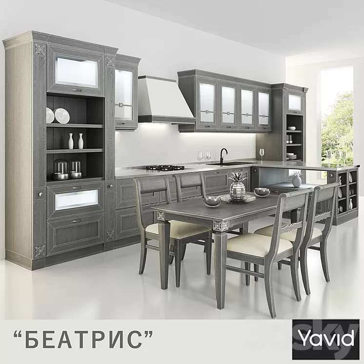 Kitchen Beatrice from companies Yavid 3D Model