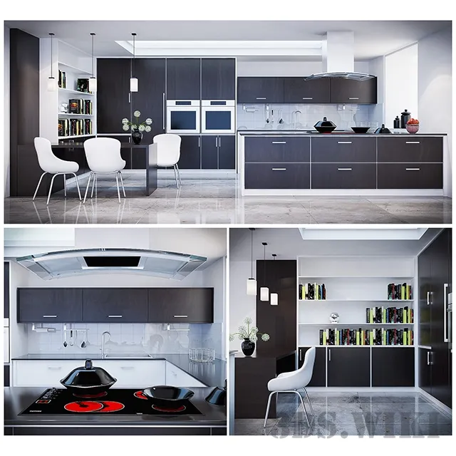 kitchen - Beautiful modern kitchen 3D Model