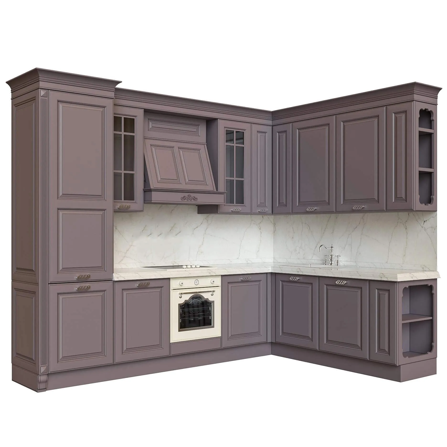 kitchen - Berloni - Athena(Lavanda) 3D Model