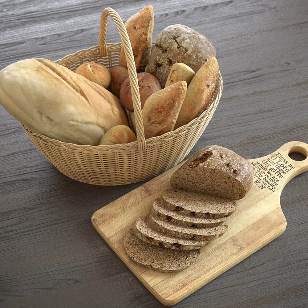 kitchen - Bread basket 3D Model