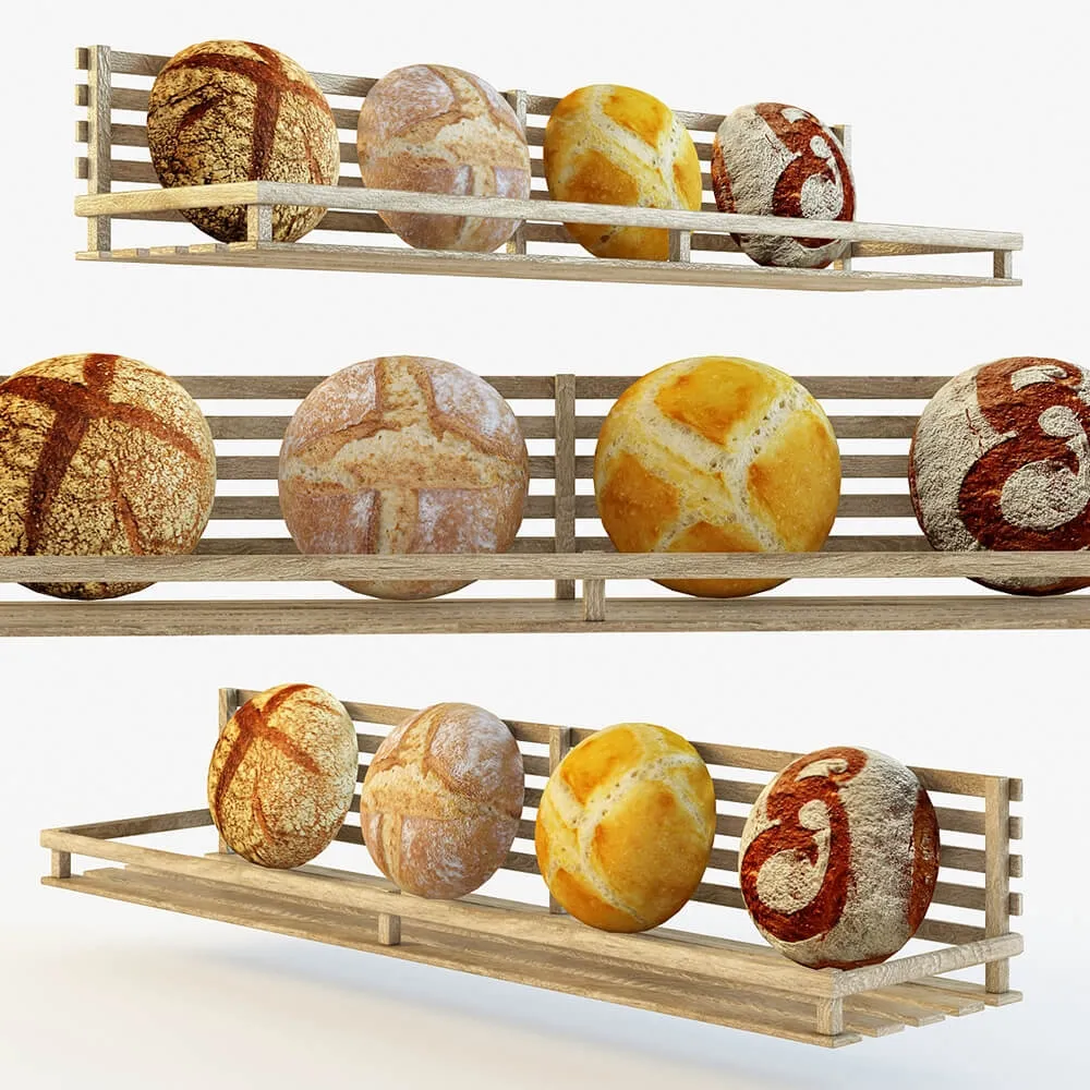 kitchen - Breads 3D Model