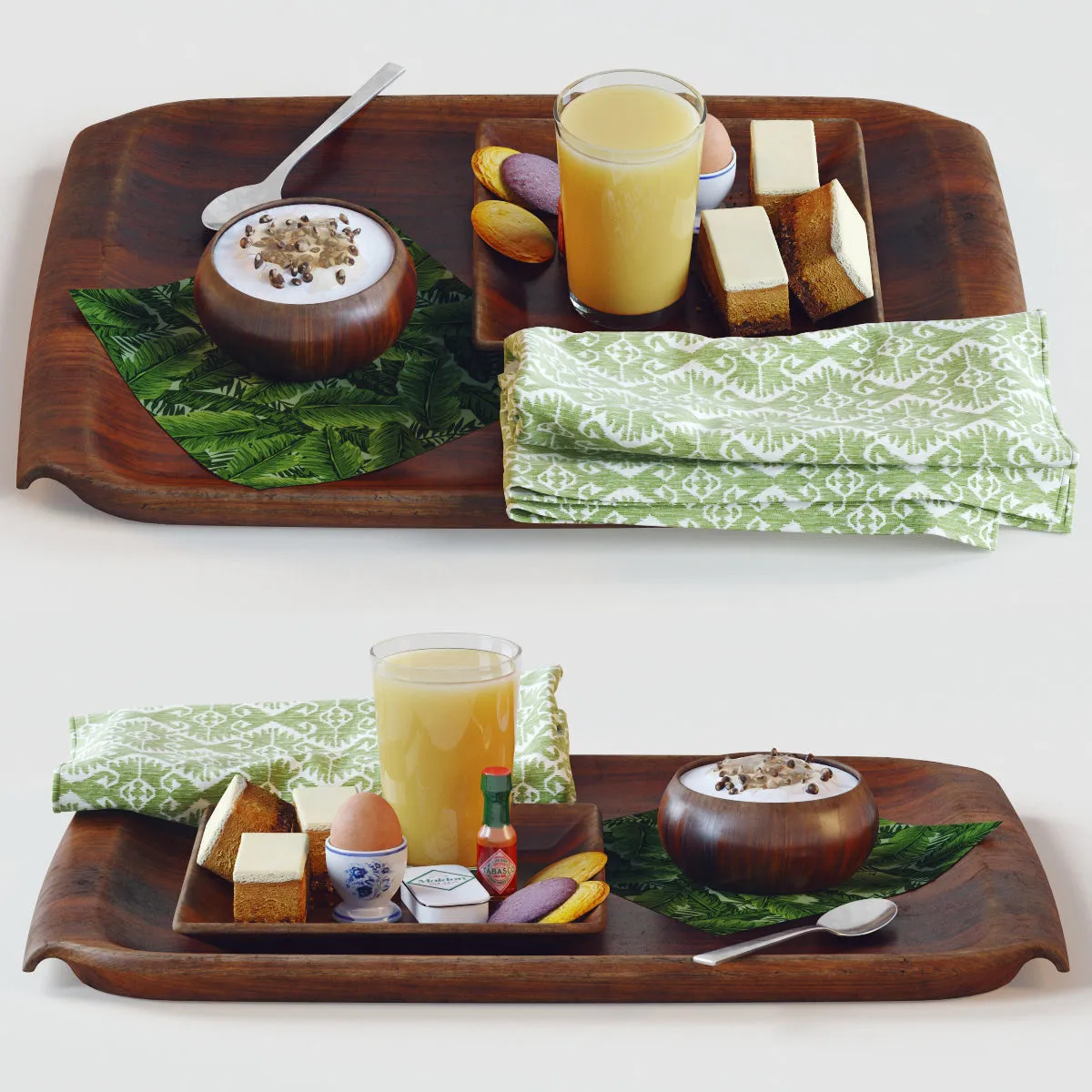 kitchen - Breakfast set 02 3D Model