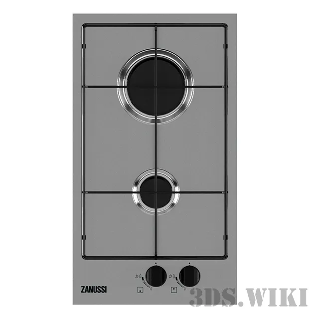 kitchen - Built-in gas hob Zanussi ZGG 35214XA 3D Model