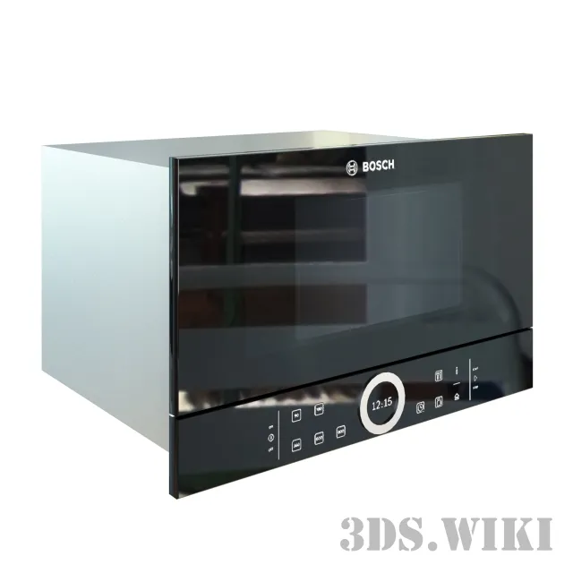 kitchen - Built-in microwave oven BOSCH BFL 634 GB1 3D Model