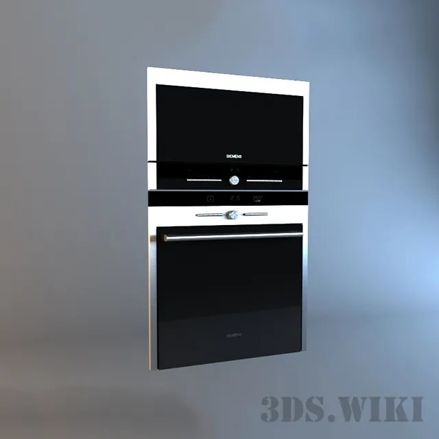 kitchen - Built-in oven with two chambers 3D Model