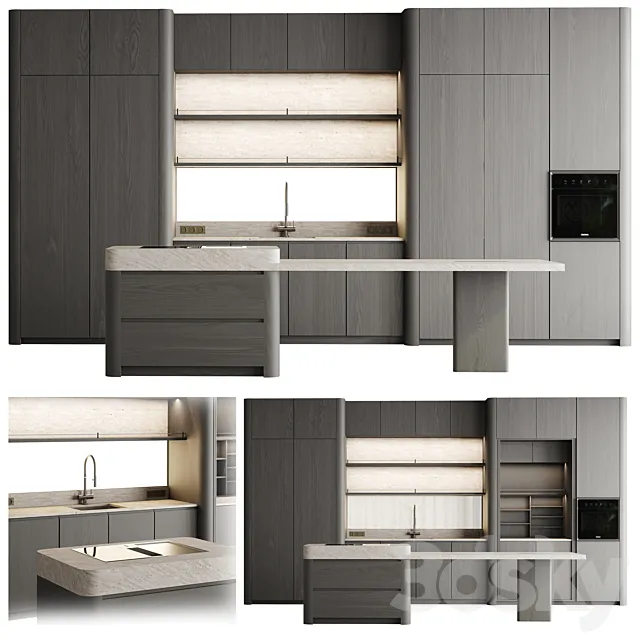 kitchen cabinet with island 01 Free Download