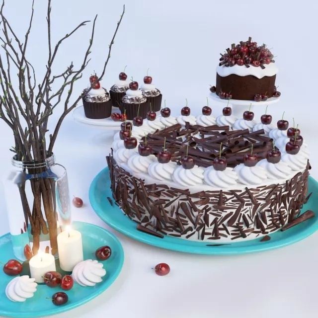 kitchen - Cake 0578 3D Model