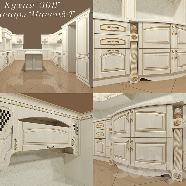 Kitchen "CALL" facades "Array-T" 3DModel