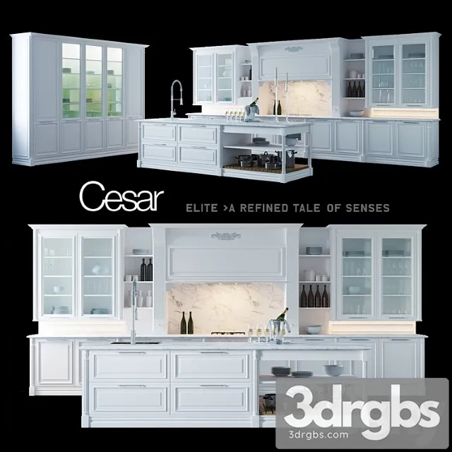 Kitchen cesar elite 3D Model Free