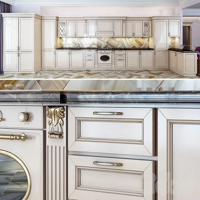 Kitchen classic exclusive 3D Model