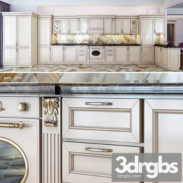 Kitchen Classic Exclusive 3D Model Free