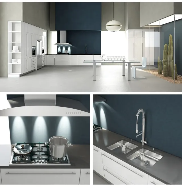 kitchen - Contemporary kitchen 3 3D Model