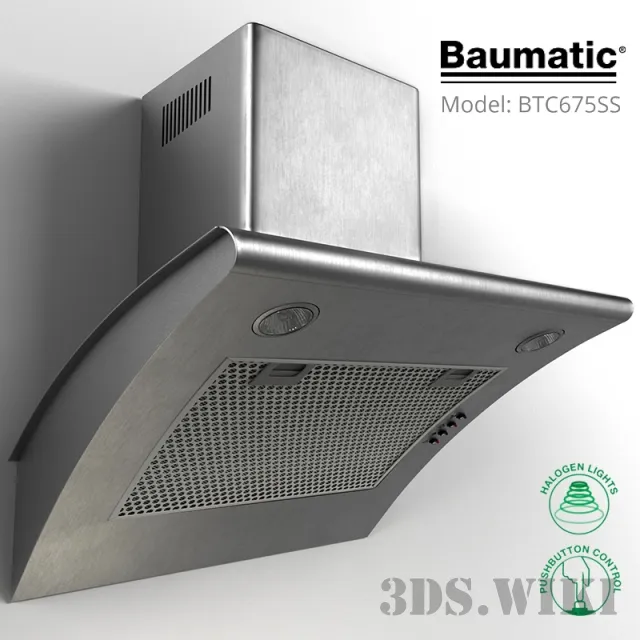 kitchen - Cooker hood Baumatic BTC675SS 3D Model