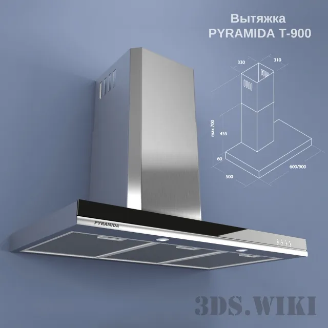 kitchen - Cooker hood PYRAMIDA T-900 3D Model