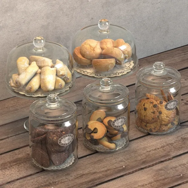 kitchen - Cookie jars 3D Model