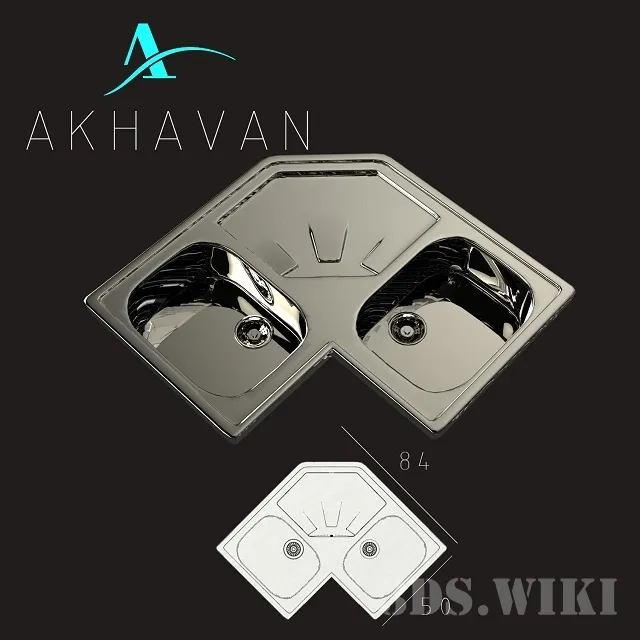 kitchen - Corner sink AKHAVAN 3D Model