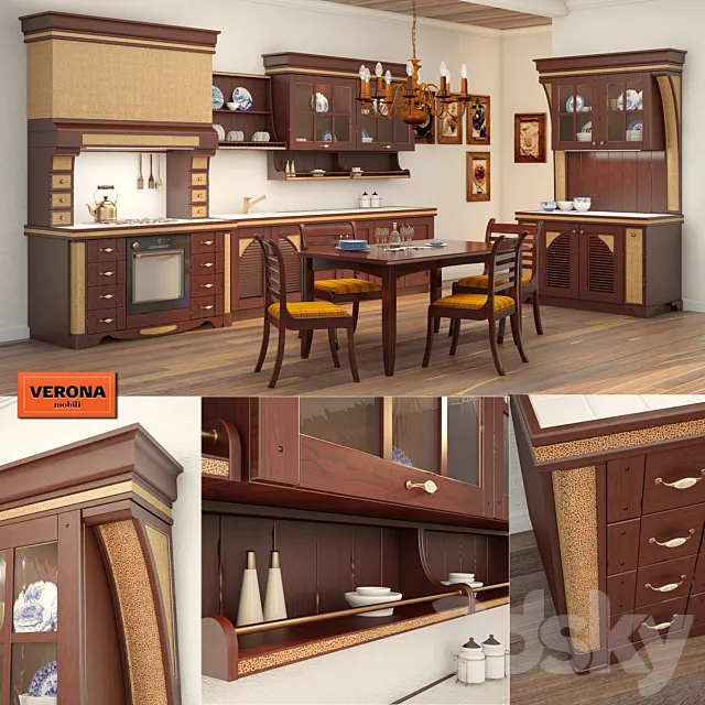Kitchen Country. Verona Mobili 3DModel