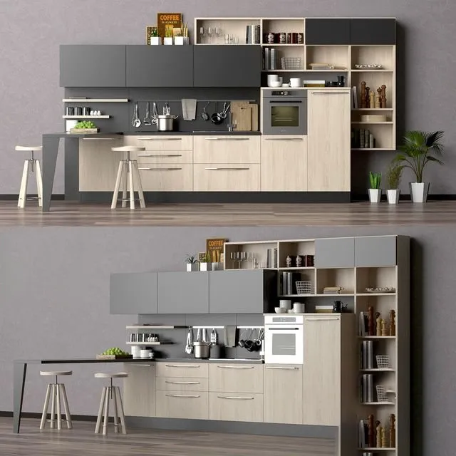 kitchen - Cucine Lube Kitchen 3D Model