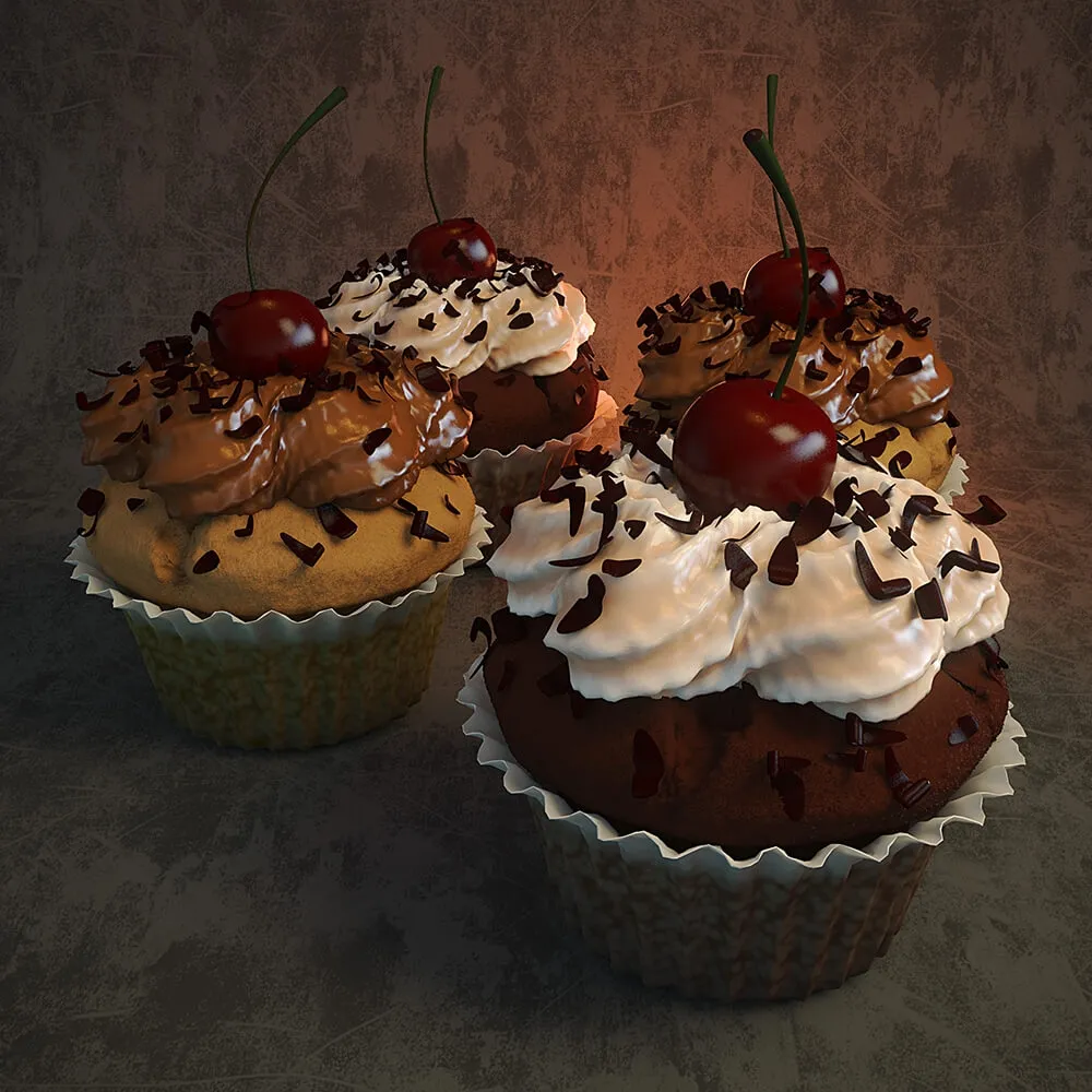 kitchen - Cupcake 2 3D Model