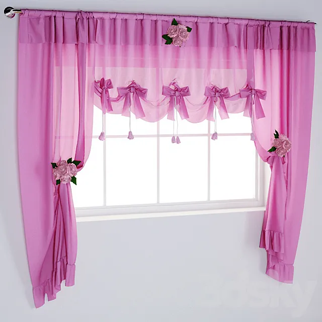 Kitchen curtain 3DModel