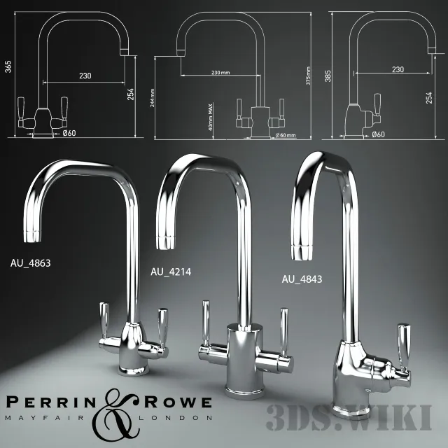 kitchen - Современные кухонные краны 3D Model