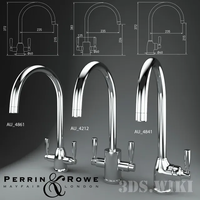kitchen - Современные смесители для кухни 3D Model