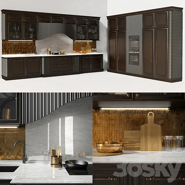 Kitchen Dama from the Italian factory Prestige 3D Model